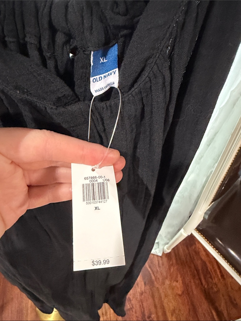 Old Navy Black Maxi Dress with Twisted Strap Detail - Picture 2 of 3